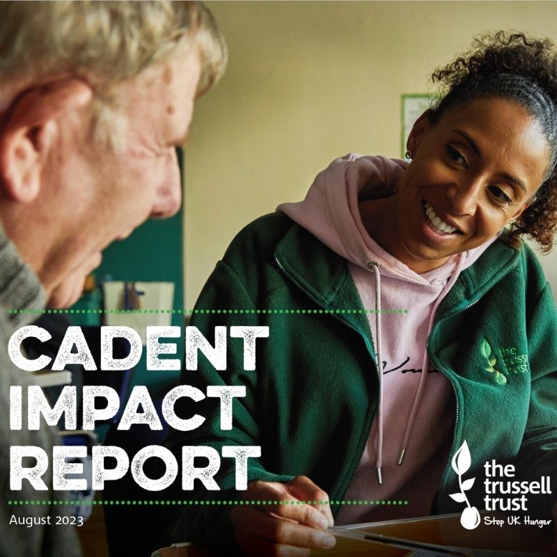 Trussell Trust Impact report 2023 with the Cadent Foundation
